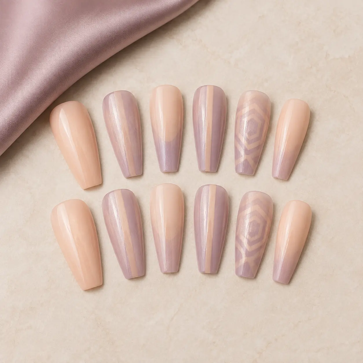 Pretty Woman Mauve Salon Set press-on nails